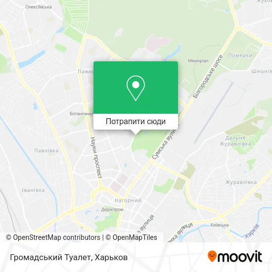 Карта Громадський Туалет