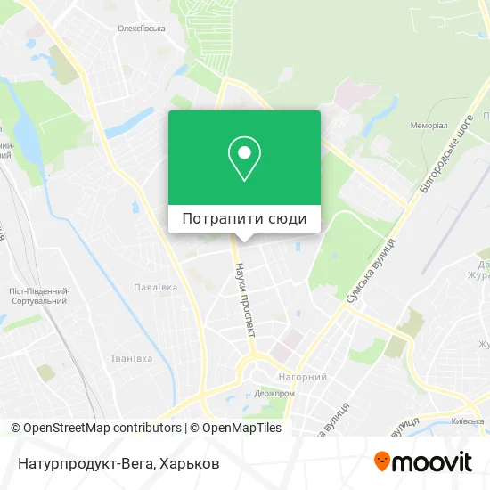 Карта Натурпродукт-Вега