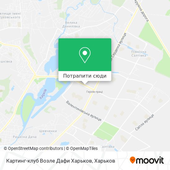 Карта Картинг-клуб Возле Дафи Харьков