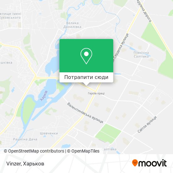 Карта Vinzer