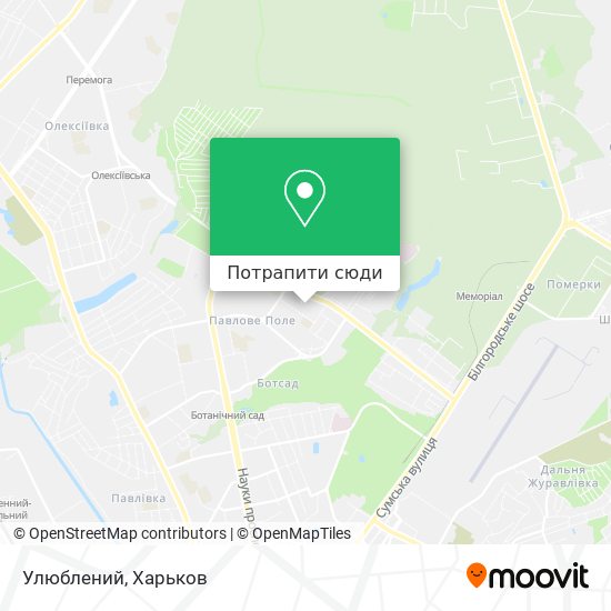 Карта Улюблений