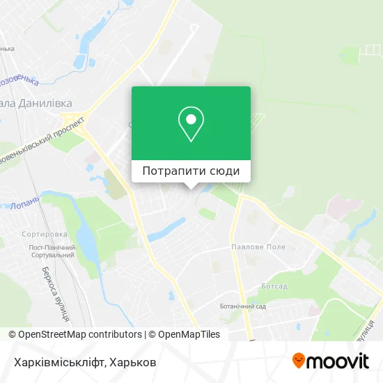 Карта Харківміськліфт
