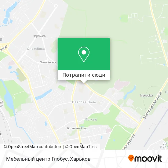 Карта Мебельный центр Глобус