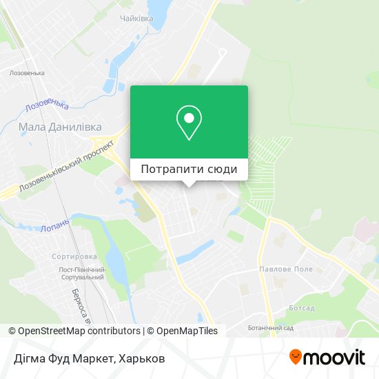 Карта Дігма Фуд Маркет