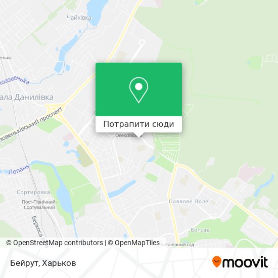 Карта Бейрут