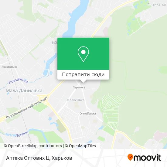 Карта Аптека Оптових Ц