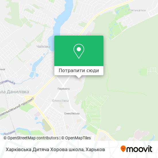 Карта Харківська Дитяча Хорова школа