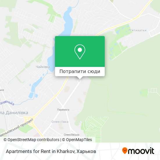 Карта Apartments for Rent in Kharkov
