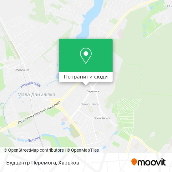 Карта Будцентр Перемога