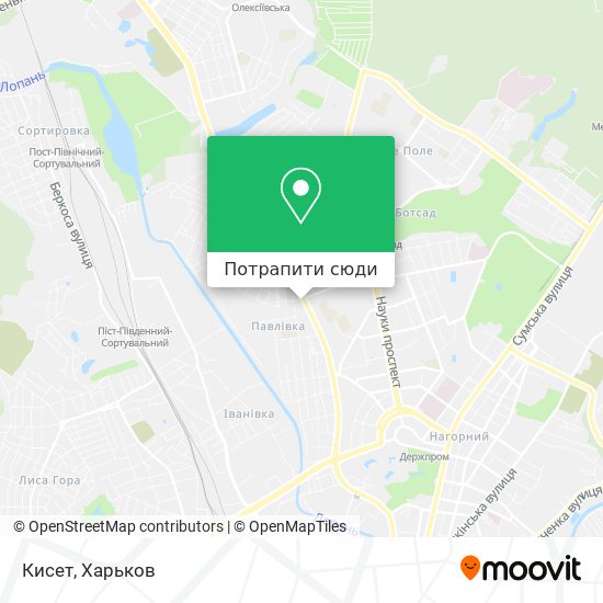 Карта Кисет