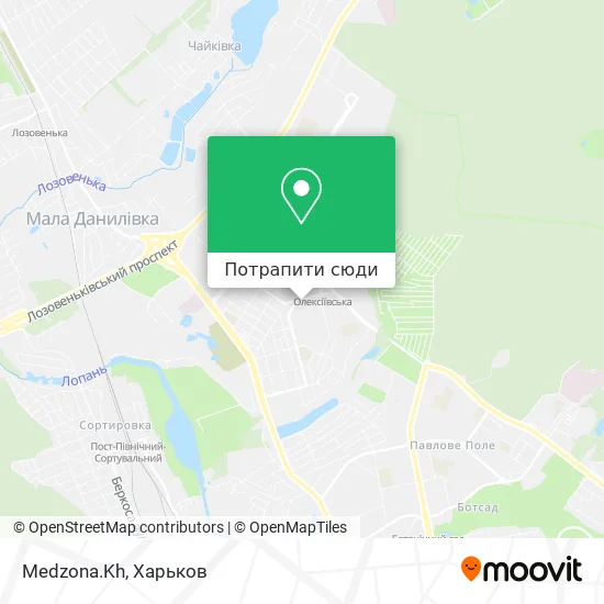 Карта Medzona.Kh
