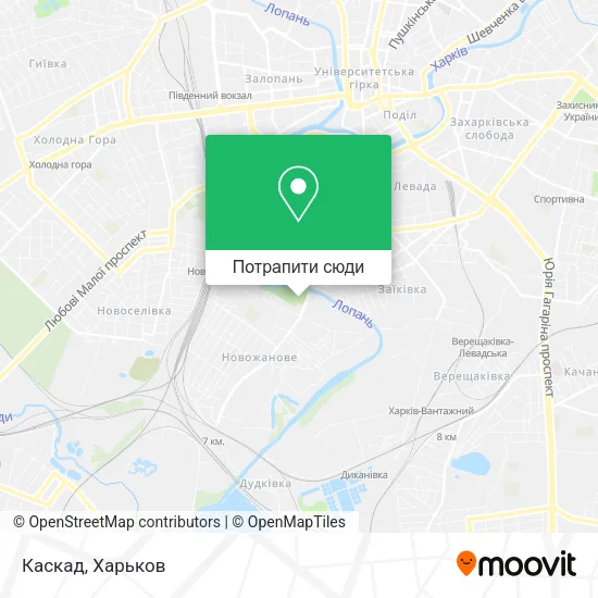 Карта Каскад