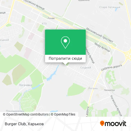 Карта Burger Club