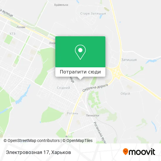 Карта Электровозная 17