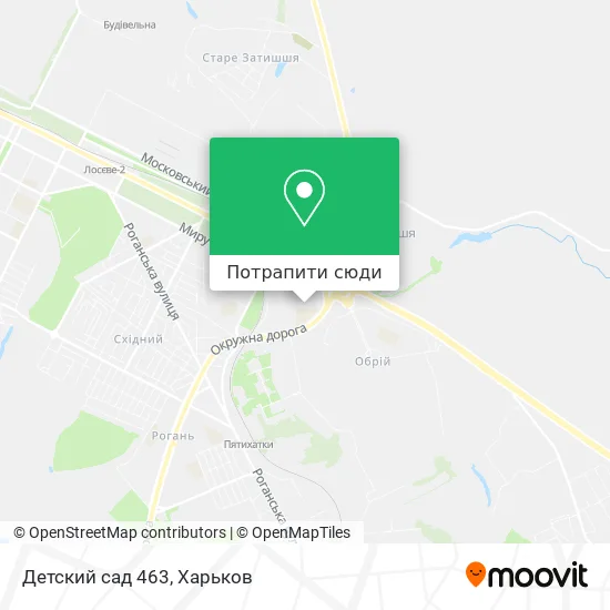 Карта Детский сад 463