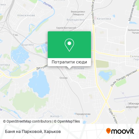 Карта Баня на Парковой