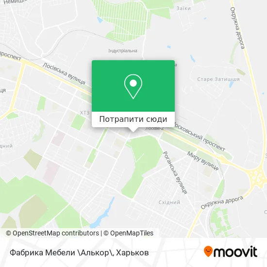 Карта Фабрика Мебели \Алькор\