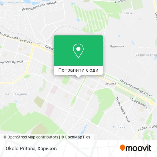Карта Okolo Pritona