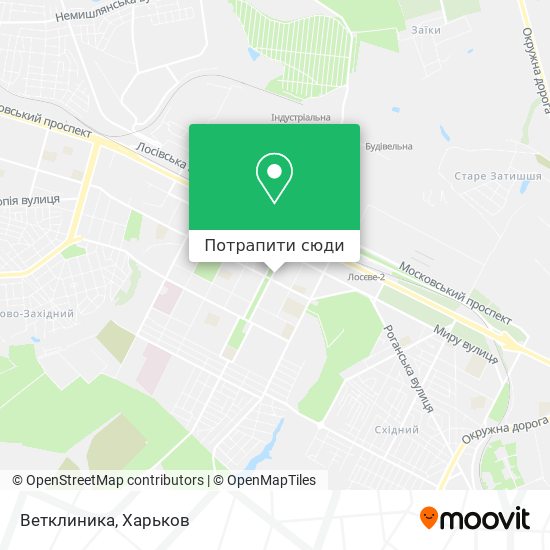 Карта Ветклиника