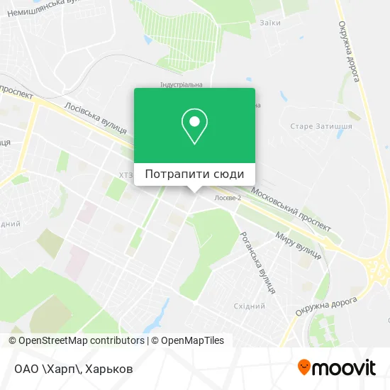 Карта ОАО \Харп\