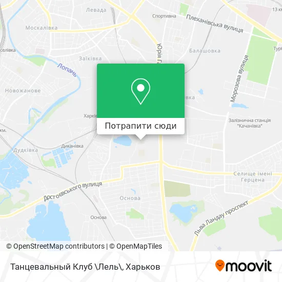 Карта Танцевальный Клуб \Лель\
