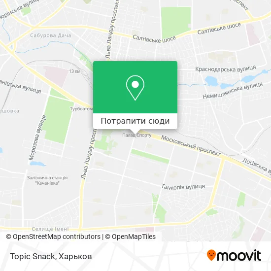 Карта Topic Snack