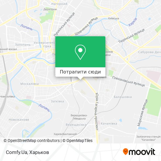 Карта Comfy.Ua
