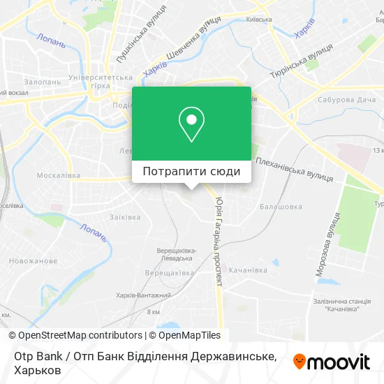 Карта Otp Bank / Отп Банк Відділення Державинське