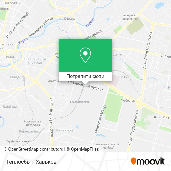 Карта Теплосбыт