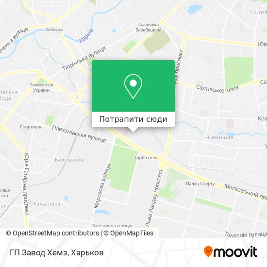 Карта ГП Завод Хемз