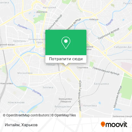 Карта Интайм