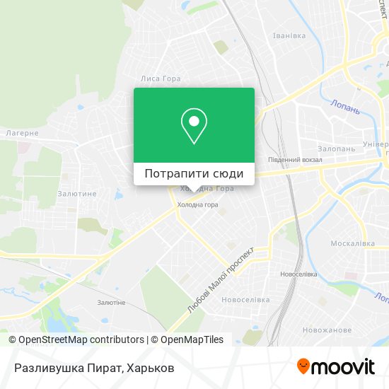 Карта Разливушка Пират