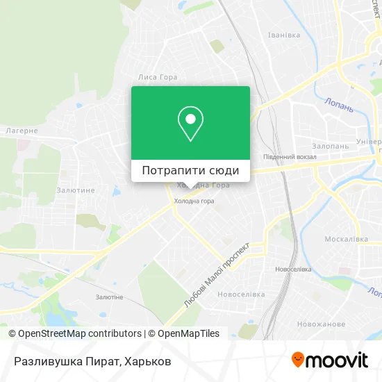 Карта Разливушка Пират