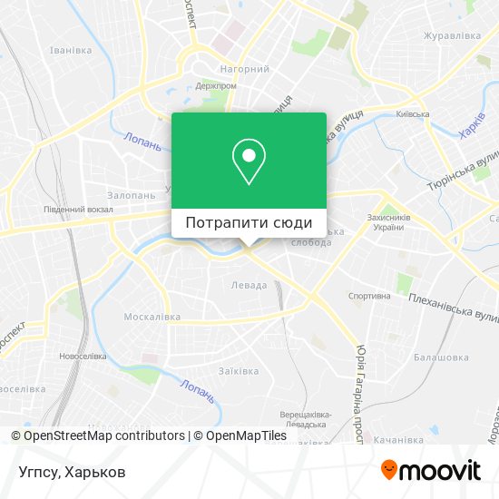 Карта Угпсу