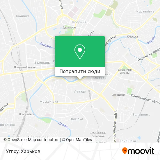 Карта Угпсу
