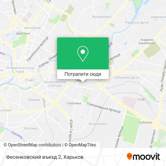 Карта Фесенковский въезд 2