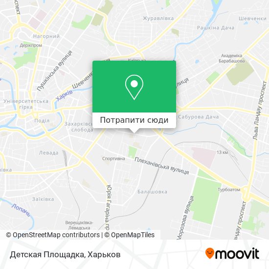 Карта Детская Площадка