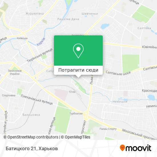 Карта Батицкого 21