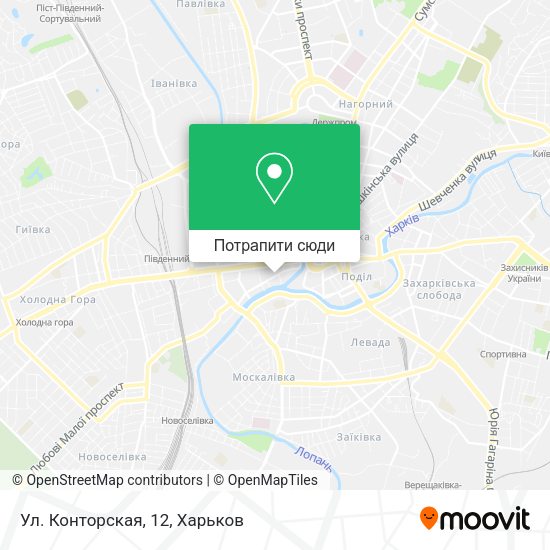 Карта Ул. Конторская, 12