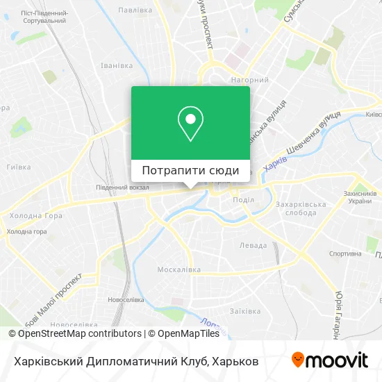 Карта Харківський Дипломатичний Клуб
