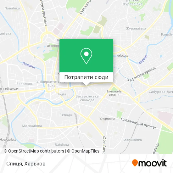 Карта Спиця