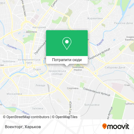 Карта Военторг