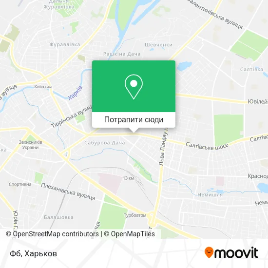 Карта Фб