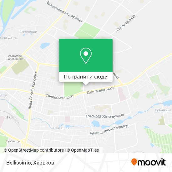 Карта Bellissimo