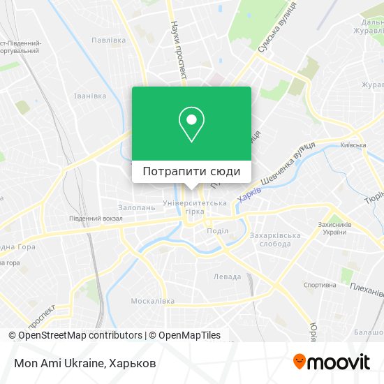 Карта Mon Ami Ukraine