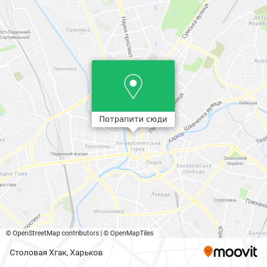 Карта Столовая Хгак
