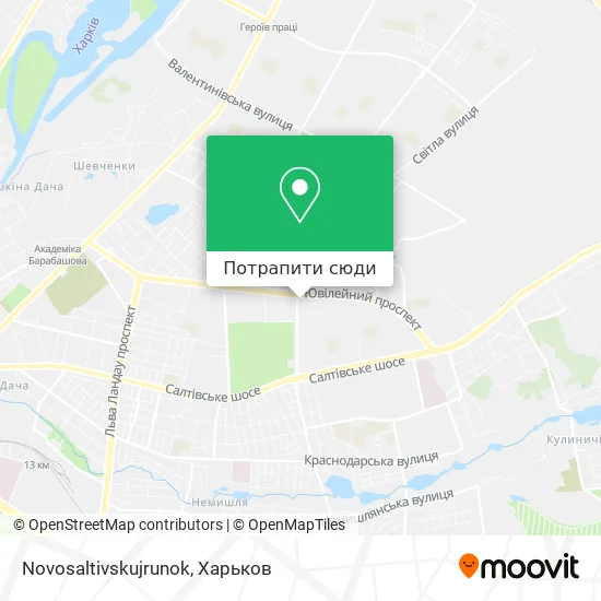 Карта Novosaltivskujrunok