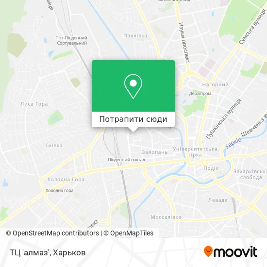 Карта ТЦ 'алмаз'