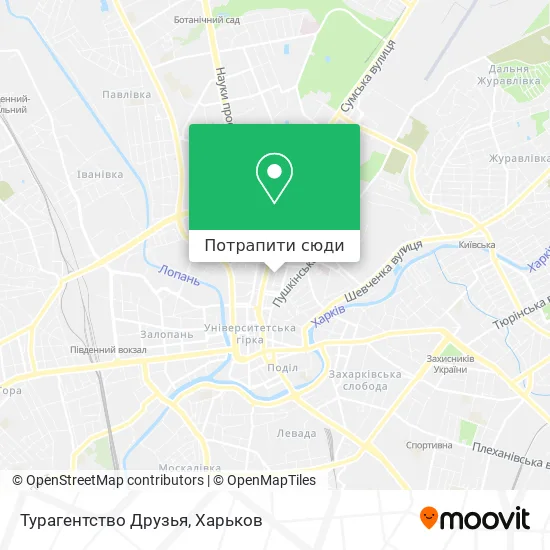 Карта Турагентство Друзья