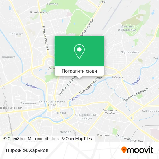 Карта Пирожки